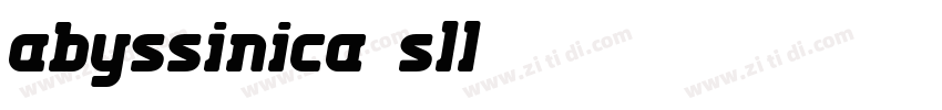 Abyssinica SlL字体转换